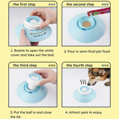 Pets Lick Toys  Interactive Dog Toys Slow Feeder Food Dispenser For Puppy Training Enrichment Cat Feeding Crate Pet Supplies
