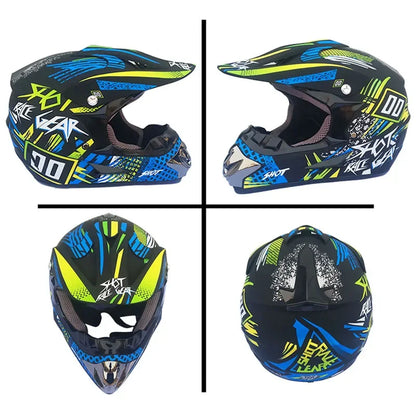 Kirim 3 Buah Hadiah Helm Sepeda Motor Helm Off-Road Sepeda Downhill AM DH Cross Helm Capacete Motocross Casco helmet motorcycle