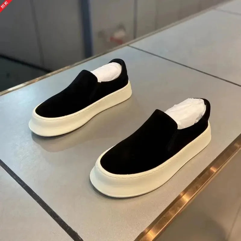 Men Casual Shoes Spring 2026 Comfortable Soft Sole Lightweight Breathable Loafers Fashion Versatile Leisure Slip on Flat Shoes