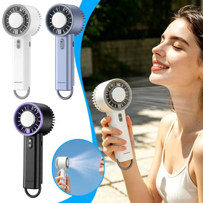 Portable High Speed Cooling Handheld Fan 18650 high-performance battery High Airflow with Outdoor Portable Fan