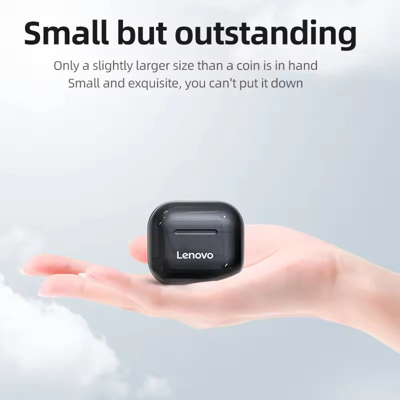 NEW Lenovo LP40 Pro TWS Bluetooth 5.3 Quick Connect Earphones  Ergonomic  Design  Headphones Powerful Transmission Speed Headset