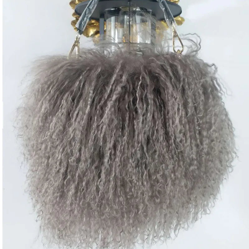 Soft Real Fur Wool Chain Shoulder Bag for Women Designer Purses and Handbags Women's Party Clutch Crossbody Bag High Quality