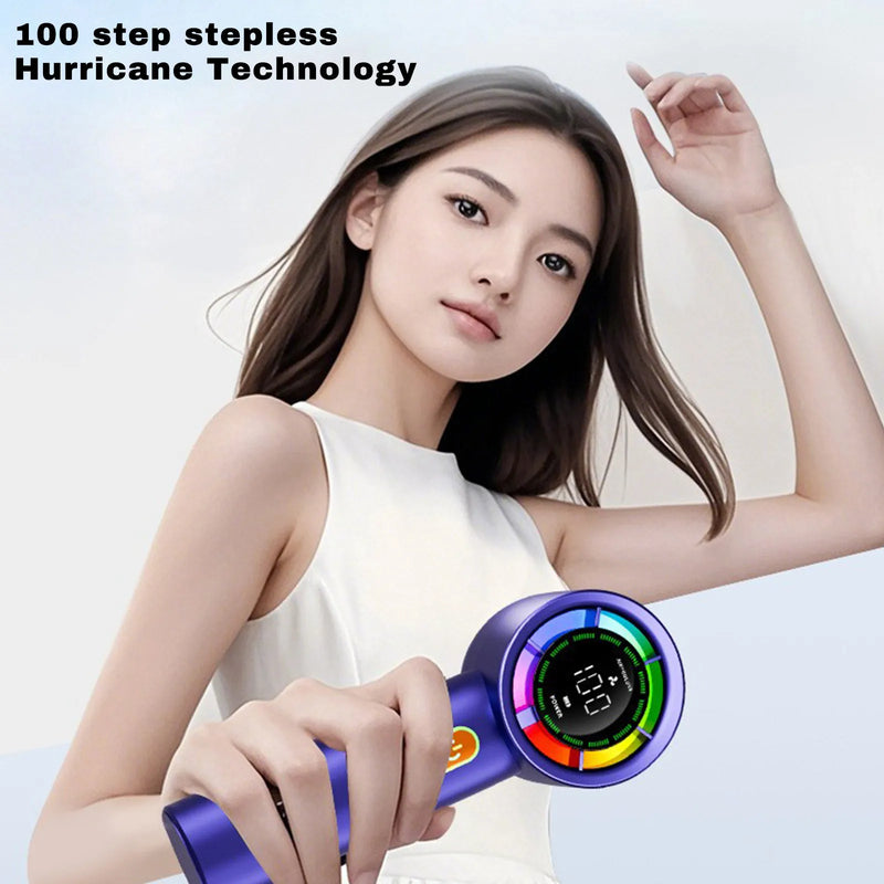 Portable Handheld Fan MINI  USB Rechargeable Mini Fan With Digital Display Screen Small Electric Fan for Outdoor Camping