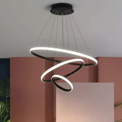 Modern led dining room chandeliers simple ring chandelier living bedroom Lights home indoor lighting decorative Pendant Lamps