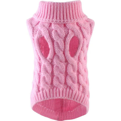 Pet Dog Sweater Small Dog Clothes Fashion Autumn Winter Solid Knitting Warm Comfort Clothing Cat Puppy Clothes Costume