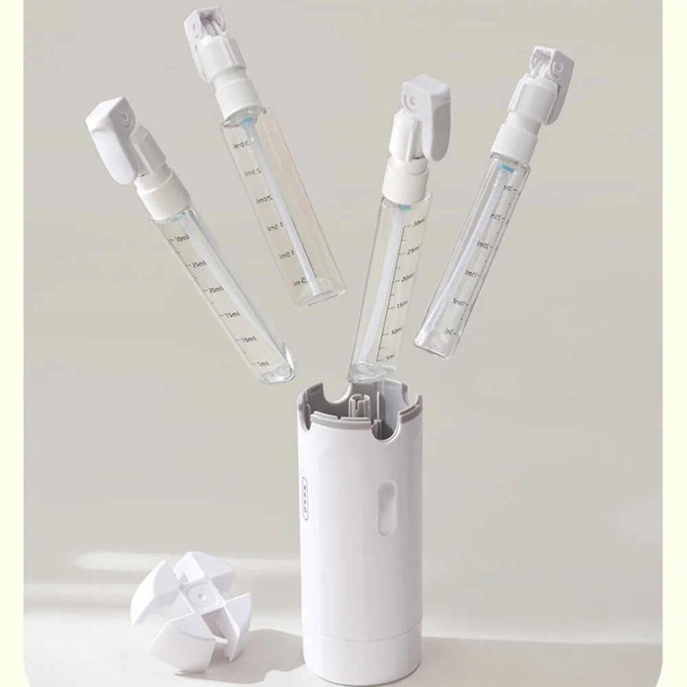 4-in-1 Travel Toiletries Bottle - Refillable, Leak-proof, Portable Travel Split Bottle, Emulsion Dispenser Bottle, Practical