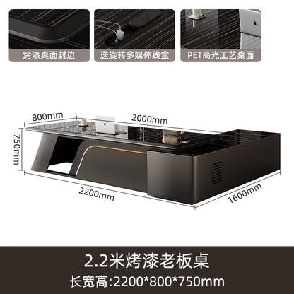 Space Saving Modern Office Desk Storage Executive Computer Office Desk Minimalist Lshaped Escritorio Oficina Office Furniture