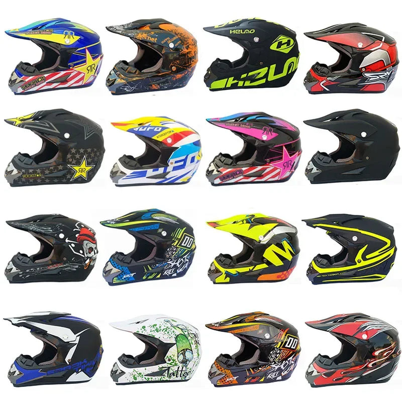 Kirim 3 Buah Hadiah Helm Sepeda Motor Helm Off-Road Sepeda Downhill AM DH Cross Helm Capacete Motocross Casco helmet motorcycle