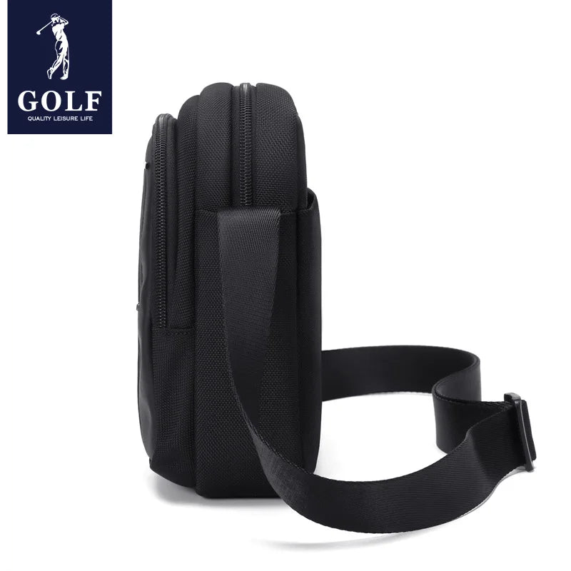 GOLF Crossbody Bag Men Oxford Shoulder Bags Small Man Mobile Phone Sling Mini Cross Bag Boston Waterproof Mens Side Bags Black