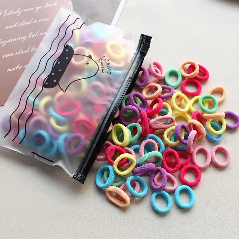 2pc Pet Supplies 100pcs/set Elastic Pet Hair Band Dog Grooming Accessories Bow with Hair Bands for Dogs Headwear Puppy Cat Bow