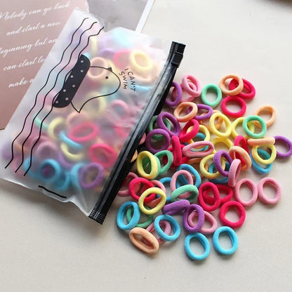 2pc Pet Supplies 100pcs/set Elastic Pet Hair Band Dog Grooming Accessories Bow with Hair Bands for Dogs Headwear Puppy Cat Bow