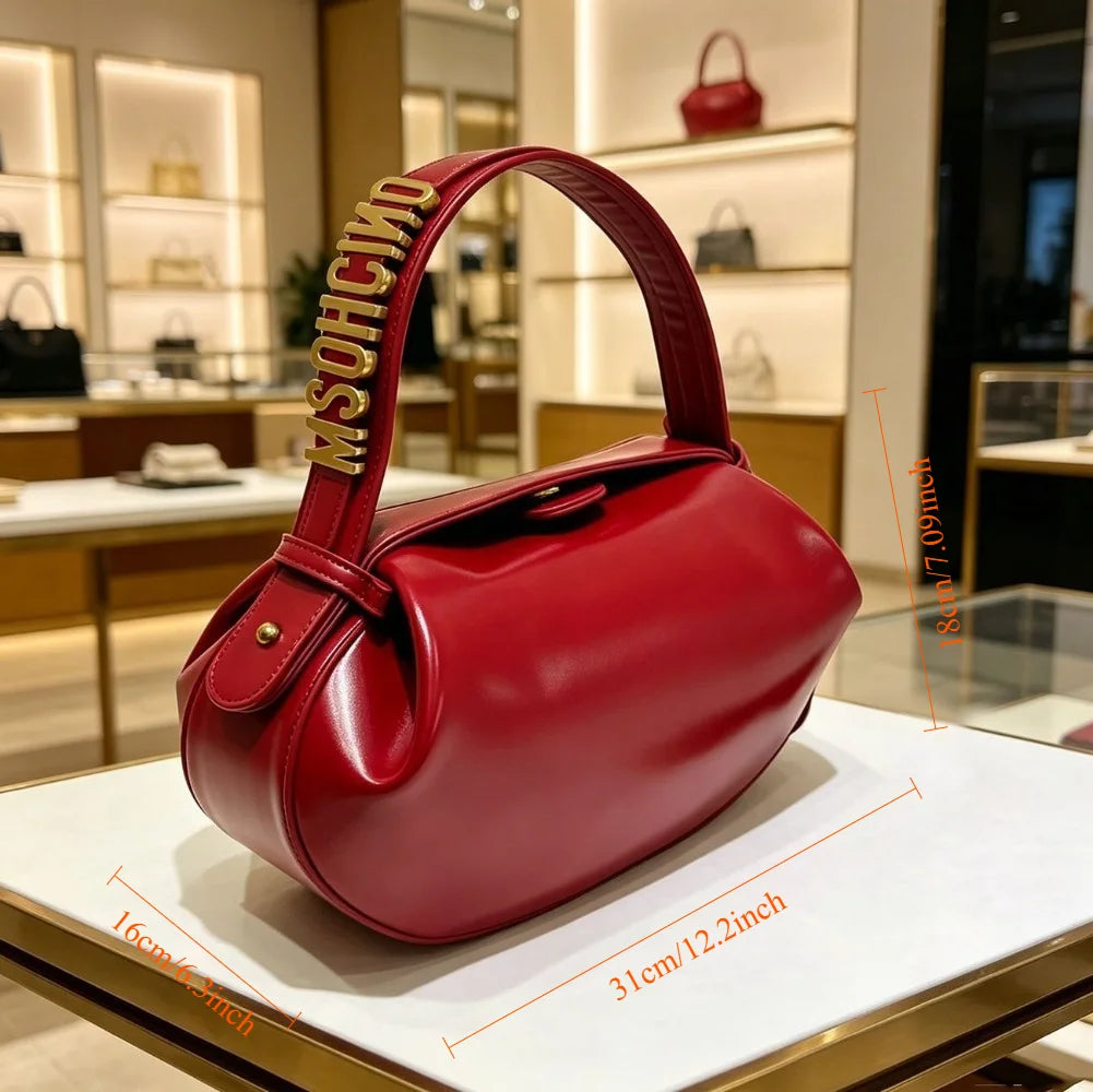 Women French Bread Stick Underarm Bag Crossbody Shoulder Handbag Purse Mini Round Tube Clutch Casual Summer 2026 New