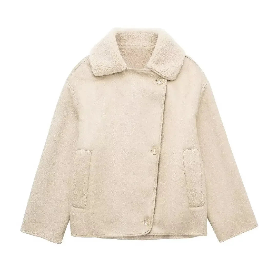 Jackets Women Coats Turn Down Collar Warm Thick Coat Maxi Casual Jacket Elegant Y2k Tops Parka Autumn Spring Streetwear