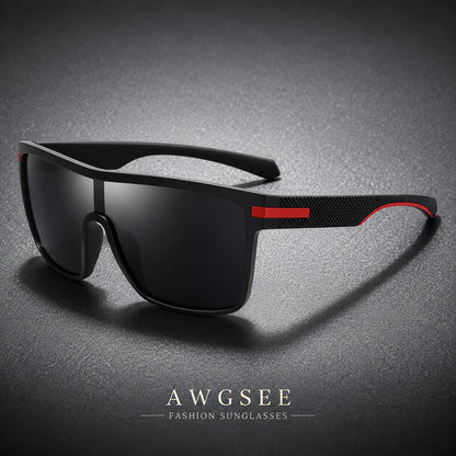 Oversized Square Sunglasses Men Women Monolithic Lens Anti Glare UV400 Driving Shades Outdoor Sport Vacation Fashion Sun Glasses