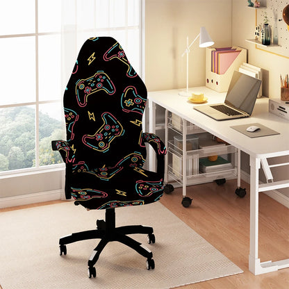 Office Gaming Chair Cover Armchair Slipcovers Computer Seat Cover Stretch Rotating Lift Universal Soft Protector Splicover New