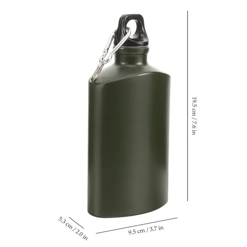 Portable Canteen Wear-resistant Bottle Camping Water Canteen Outdoor Supply Travel Flask Aluminum Alloy