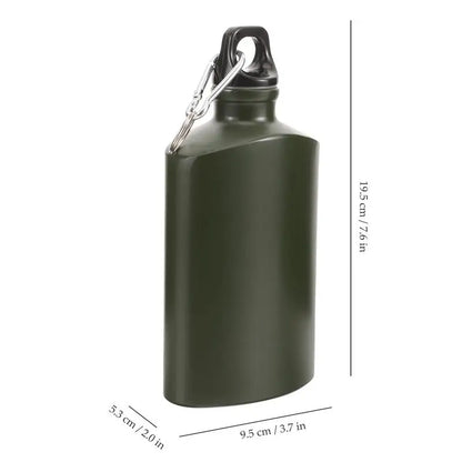 Portable Canteen Wear-resistant Bottle Camping Water Canteen Outdoor Supply Travel Flask Aluminum Alloy