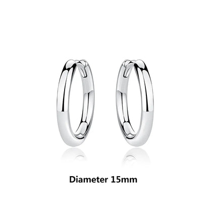 New 2026 Original 925 Sterling Silver Earrings For Women Piercing Hoop Love Heart Earings Rose Gold Wedding Gift Luxury Jewelry
