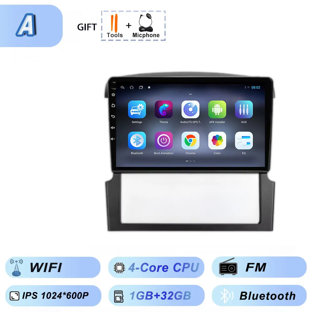 GPS Navigation for Kia Sorento BL 2002-2011 Car Radio Stereo Multimedia Video Player Android 15 Wireless Carplay Android Auto BT