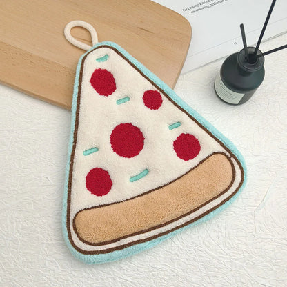 Suspended Hand Towel Made of Ultra-fine Fiber, Food Series Hand Towel, Suitable for Kitchen and Bathroom