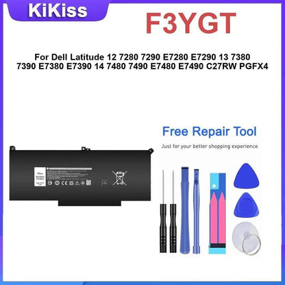 F3YGT,Battery For Dell Latitude 12 7280 7290 E7280 E7290 13 7380 7390 E7380 E7390 14 7480 7490 E7480 E7490 C27RW PGFX4