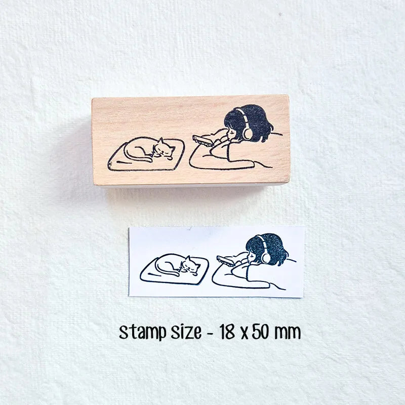 Stamp Scrapbooking  8 Types Scrapbook Journaling Stationary Stamp