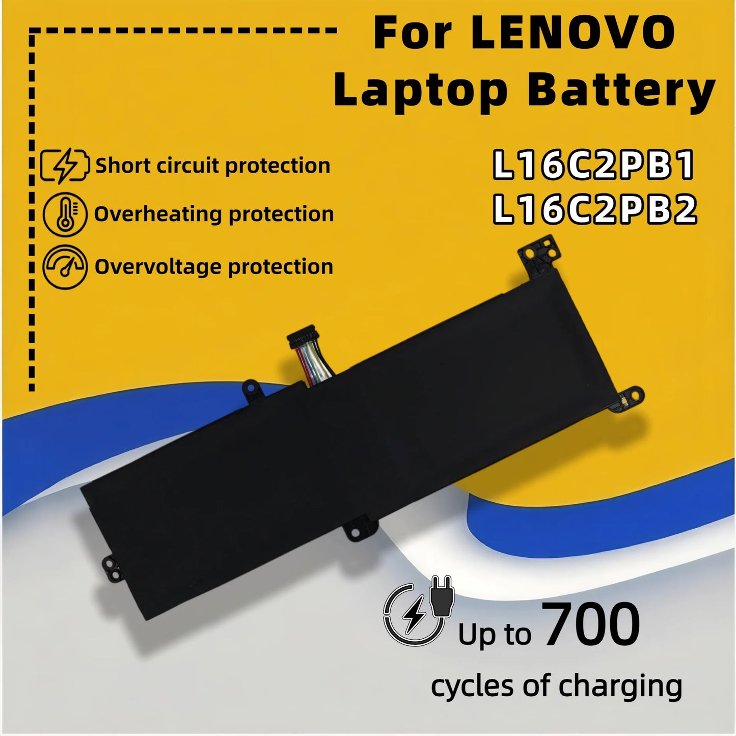 FRLESUI Battery L16L2PB1 L16L2PB2 L16L2PB3 L16M2PB1 L16M2PB2 For LENVOV IdeaPad 130 320 330 Series V14 V15 V320 Series IdeaPad 3