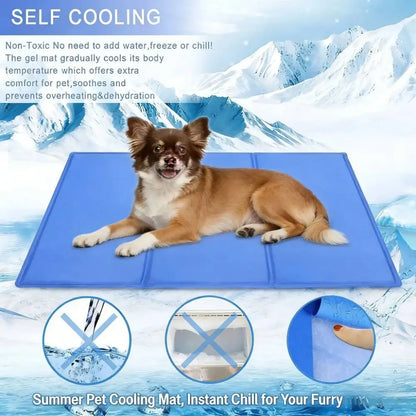 New Pet Ice Bed Mats Cushion Dogs Cats Summer Cooler Sleeping Pad Wear-resistant Heat Relief Cooling Sponge Gel Pet Supplies