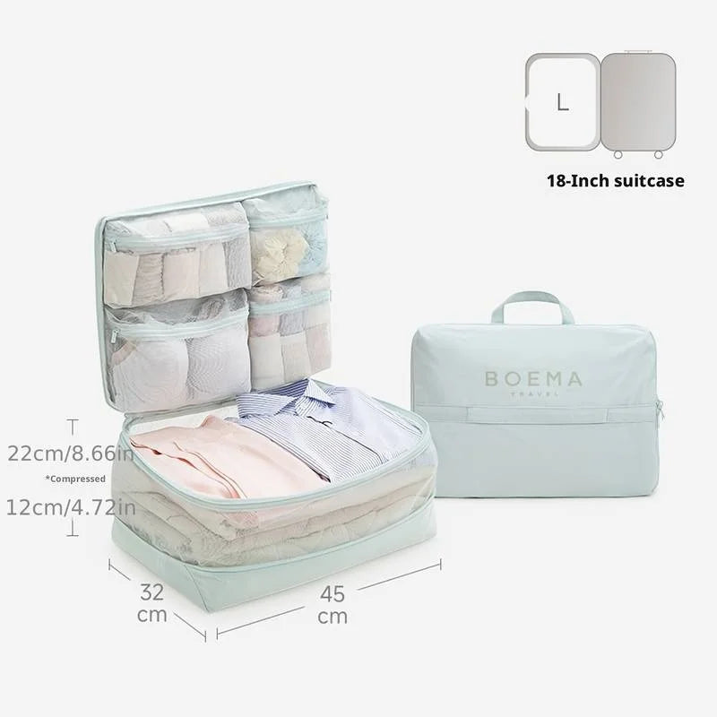 Comforter Storage Bag - Large Capacity Bedding Storage Bags Ultra Space Saving Self Compression Organizer, Washable Compression