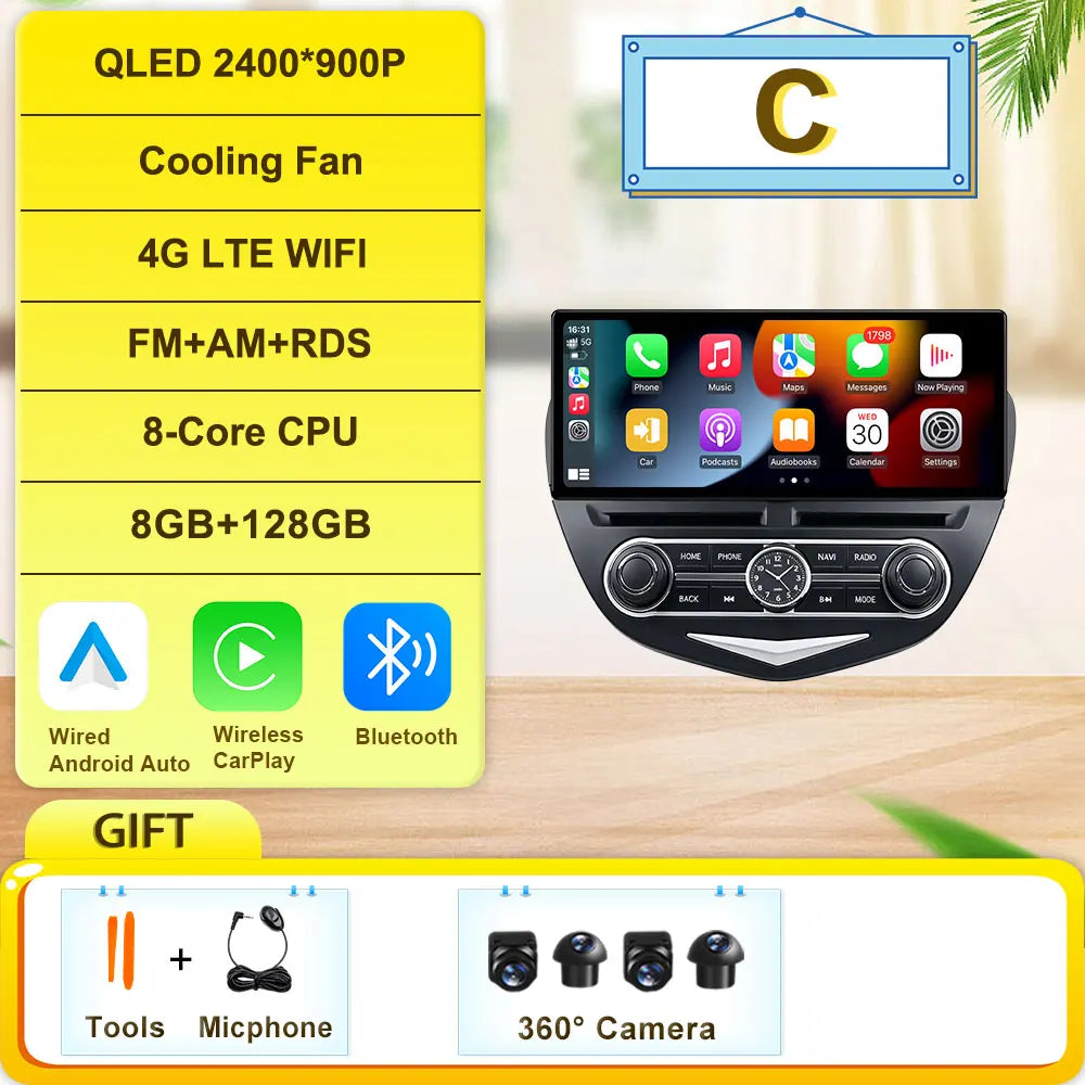 GPS Navigation Android 16 Car Radio For Chevrolet Trax 2012-2014 Head Unit Screen Multimedia Video Player Auto Stereo Carplay