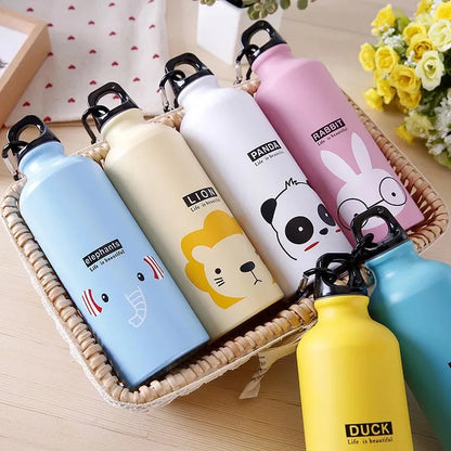 (12pcs) Camping Alloy Water Bottle 500ml Lightweight Single Wall Soft Camping Cycling Water Bottle