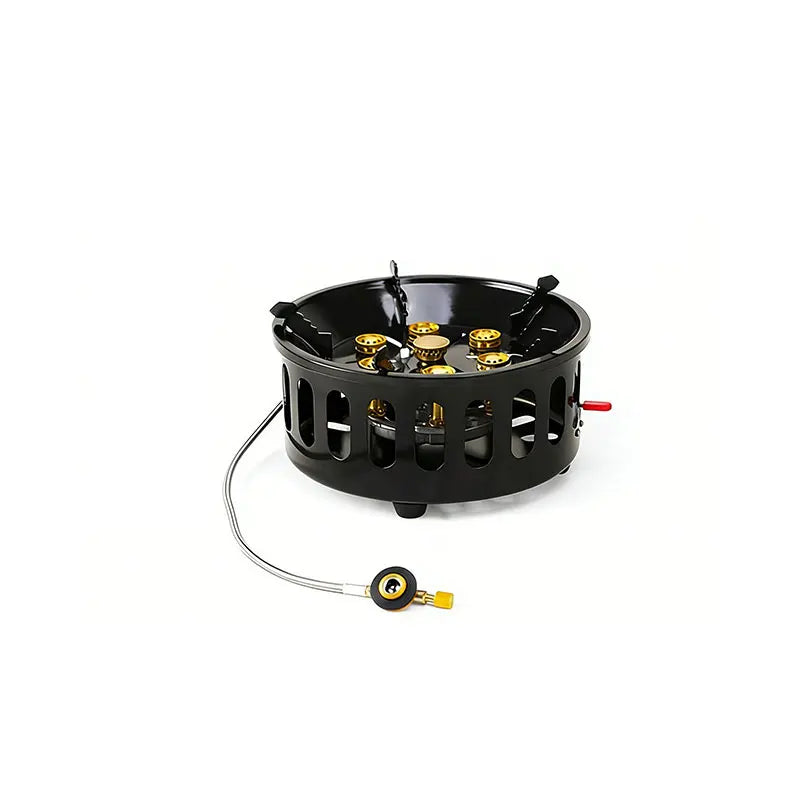 21000W Seven Star Stove Outdoor Portable Card Stove Outdoor Stove Camping Cookware Windproof and Fierce Fire Gas Stove Gas Stove
