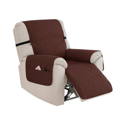 1PC Water Repellent Recliner Chair Cover Armchairs Slipcover Sofa Couch with Adjustable Elastic Strap Furniture Protector