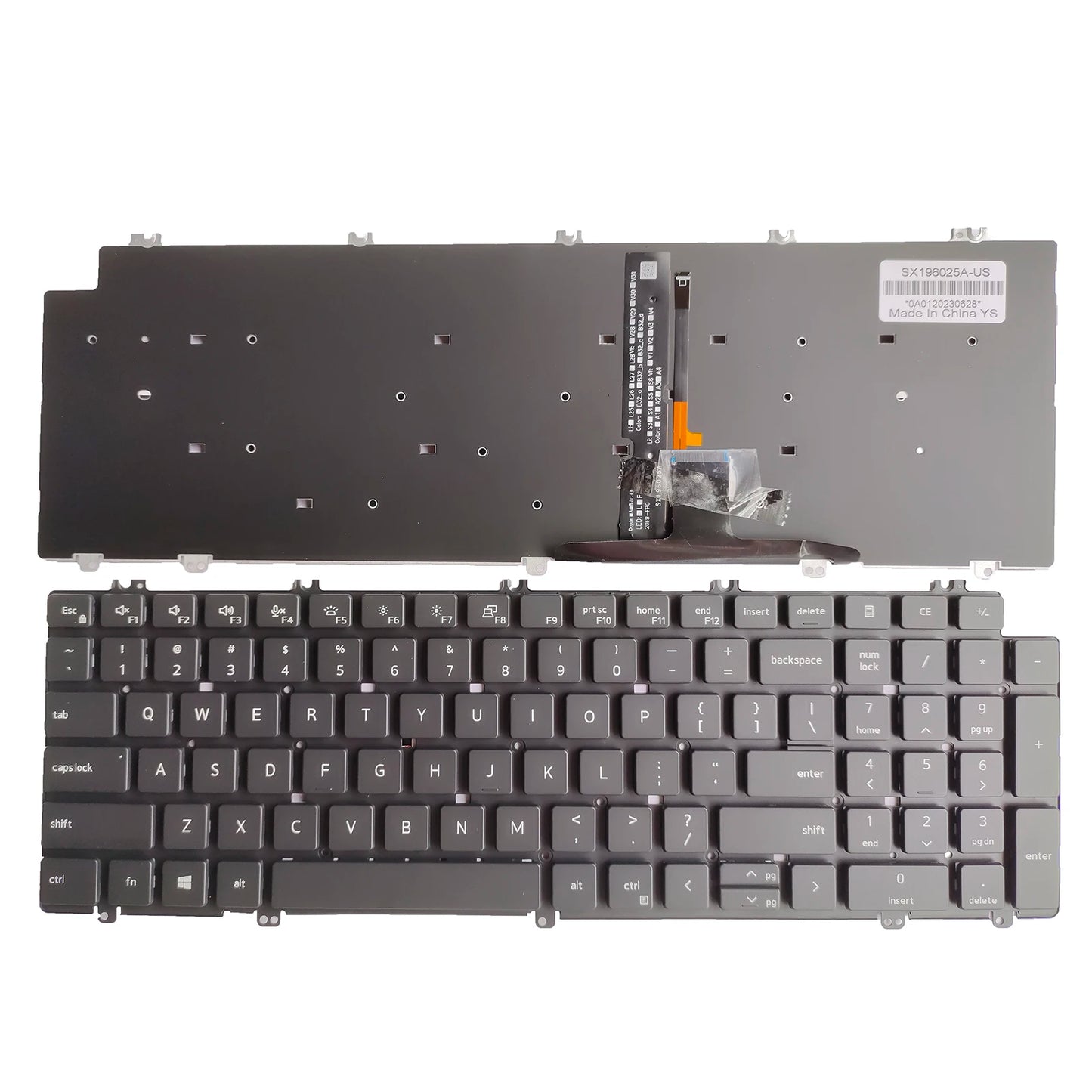 US Keyboard Backlit for Dell Latitude 5520 5521 5530 5531 Precision 3560 3561