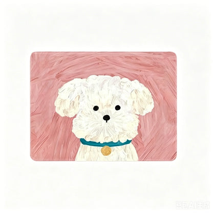 Cute Dog Mouse Pad, Rubber Non-slip Desk Mat for Office & Gaming, Poodle/White Dog/Schnauzer/Smiley Dog, Universal