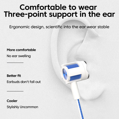 3.5mm Wired Headphones Over Ear HiFi Call Wire Control Earphones With Microphones Headsets For Cellphones Tablet Laptop Earbuds
