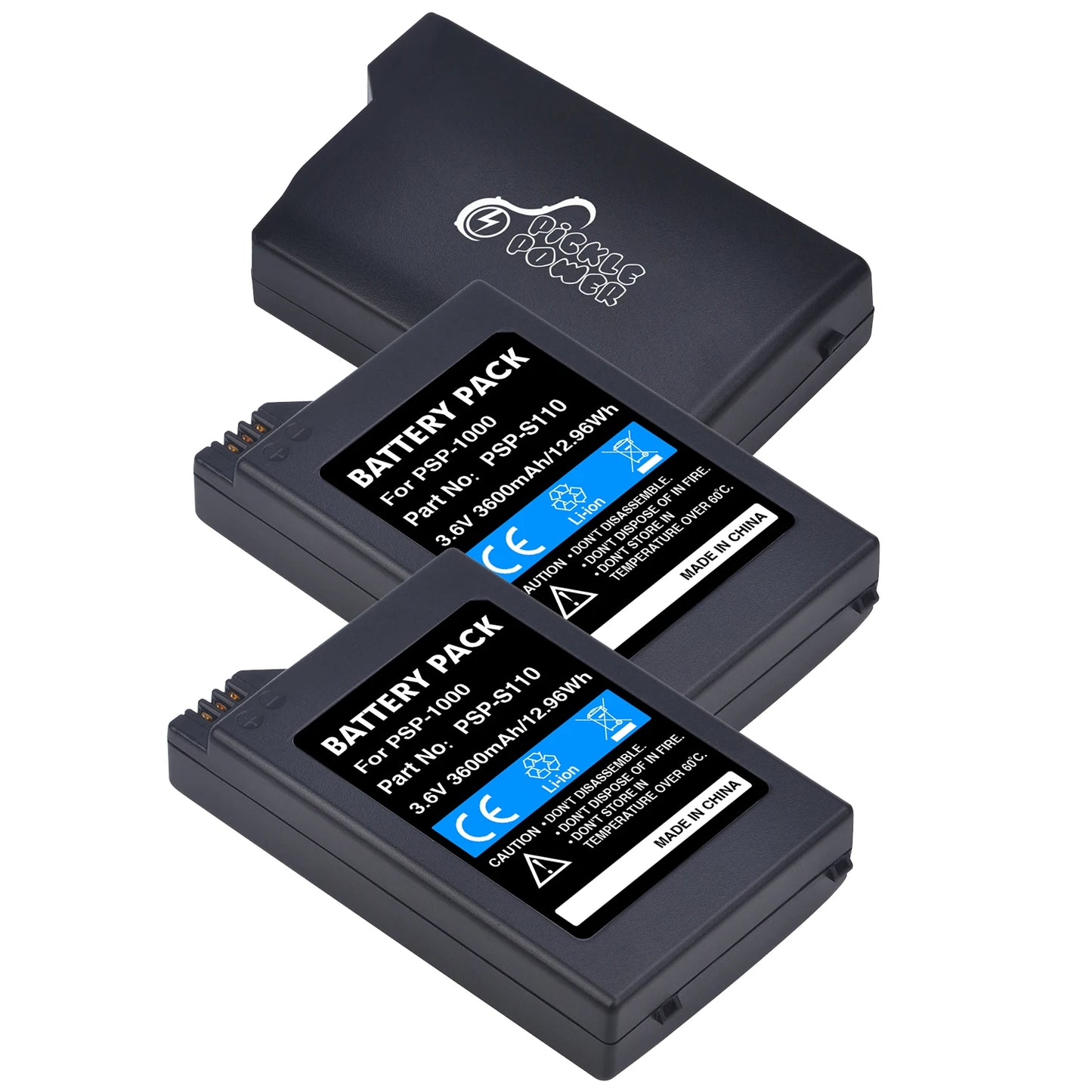 PicklePower 3600mAh PSP-1000 Li-ion Rechargeable Battery+LED USB Charger For Sony PSP 1000 PSP-S110 PlayStation Portable Console
