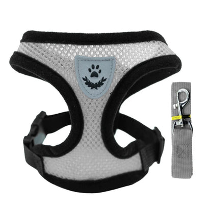 New style dog walking and cat chest strap outdoor traction rope explosion-proof and breathable chest back pet supplies
