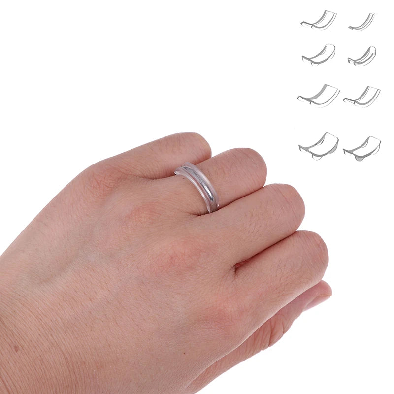 8pcs Silicone Invisible Ring Size Adjuster For Your Ring Tighten Reducer Ring Sizer Spacer Rings Guard