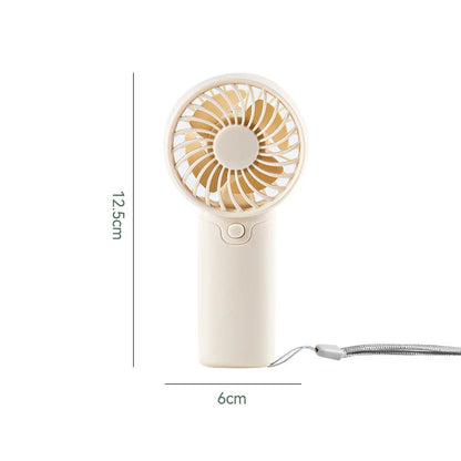 Portable Handheld Mini Fan for Summer Cooling Compact Desk Fan with Strong Airflow Simple Design Ideal for Outdoor travel Use