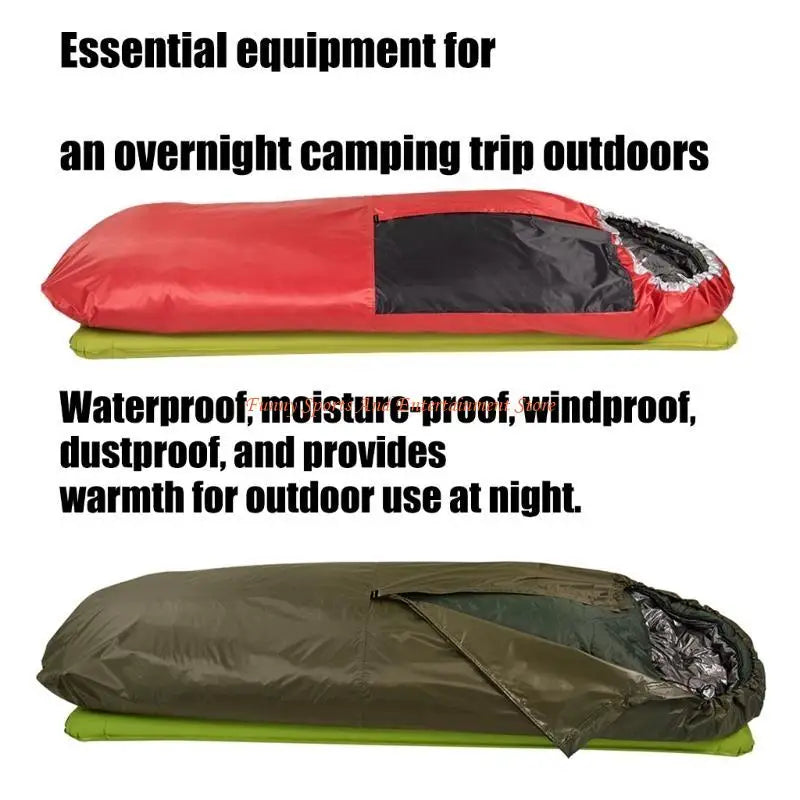 C4DE Heat Reflective Weatherproofed Coated Sleep Bag Reusable Outdoor Sleep Bag