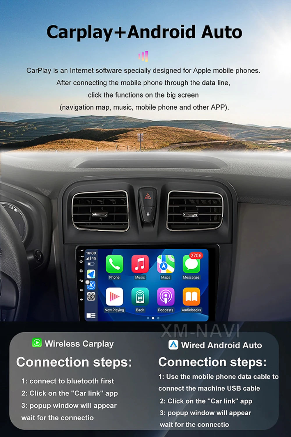 Car Radio Multimedia Video Player GPS Navigation QLED Touch Screen For Lada Niva 2021 - 2023 Android 16 Auto Wireless Carplay