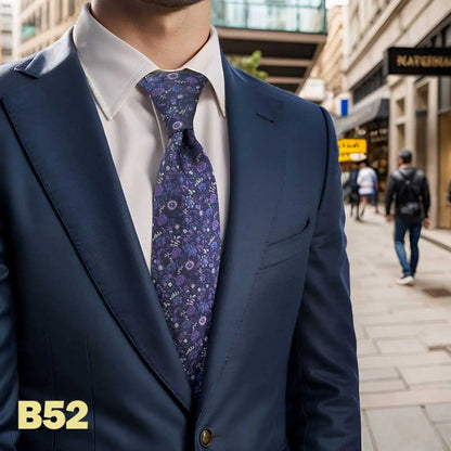 Purple Solid Red Mens Neckties Pink Fashion Ties for Male Party Dropshipping Wedding Gift