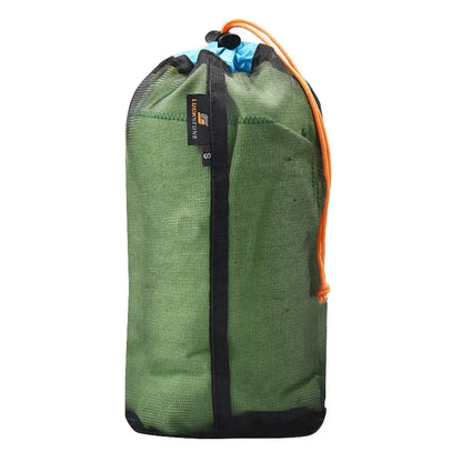 S/M/L/XL/XXL Ultralight Nylon Mesh Bags Sleeping Bag Ditty Sacks Drawstring Storage Bag for Travelling Hiking Camping Outdoor