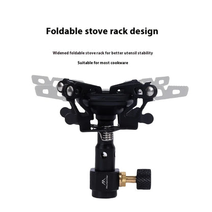 Portable outdoor picnic camping coffee stove, small stove, suitable for camping, lightweight stove mini stove head, butane stove