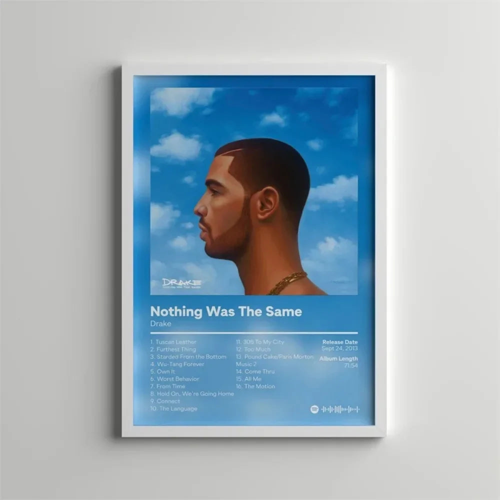 Canvas Painting Wall Decor Drake Pop Rap Music Album Cover Poster Aesthetic Rapper Hip Hop Rock Nothing Was The Same Her Loss