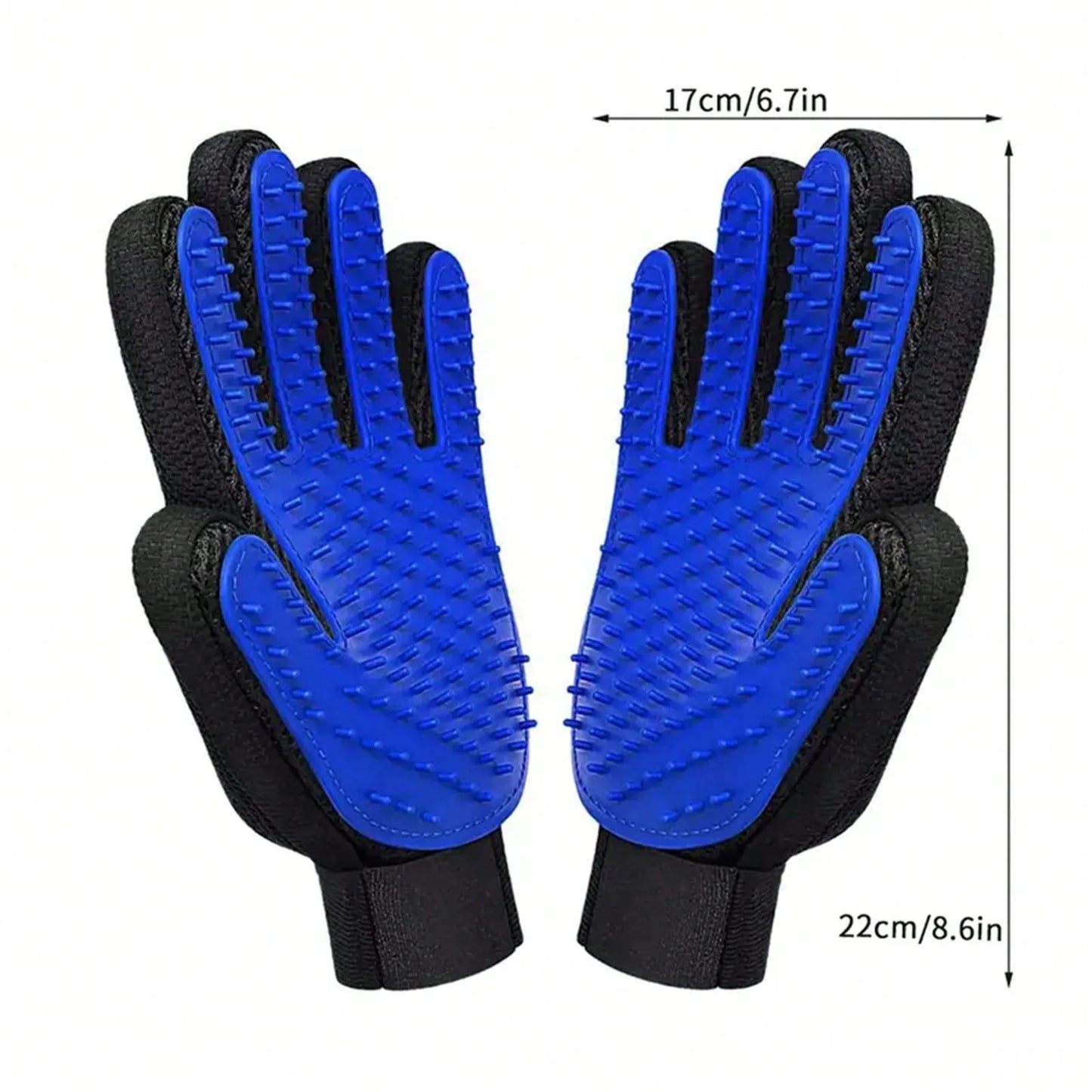 1pc  2-in-1 pet grooming glove brush, suitable for cats and dogs - hair removal gloves, with massage and grooming effects