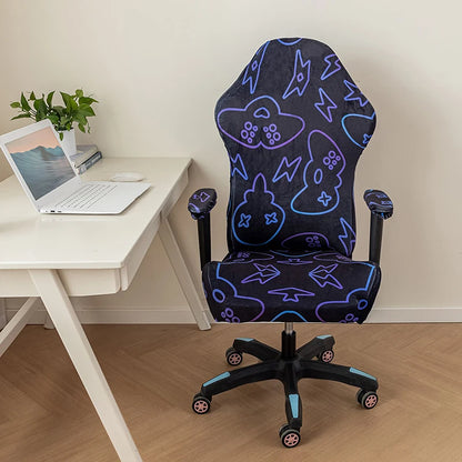 Office Gaming Chair Cover Armchair Slipcovers Computer Seat Cover Stretch Rotating Lift Universal Soft Protector Splicover New