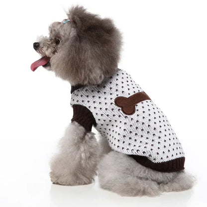 Dog Sweater, Pet Hoodie, Skull Coat, Pet Clothing, Elk Christmas Puppy Dog Clothes, Autumn Pet Clothes