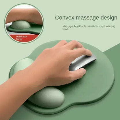 Gradient color mouse pad, comfortable wrist rest, non-slip mouse pad, soft mouse pad and wrist rest, computer desktop mouse pad